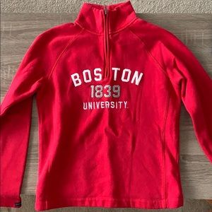 Boston University Quarter Zip Sweatshirt